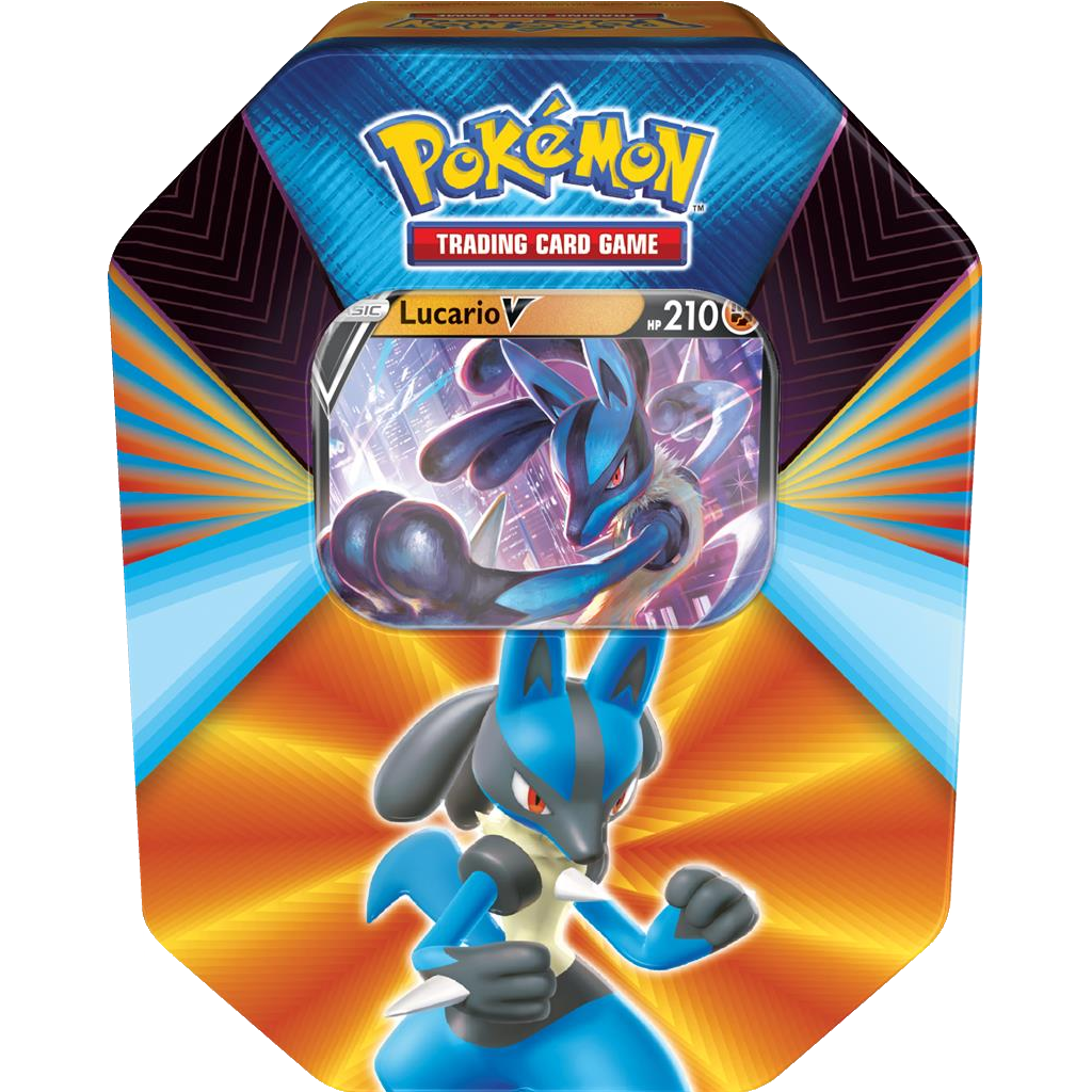 Pokémon TCG LUCARIO V Forces Tin