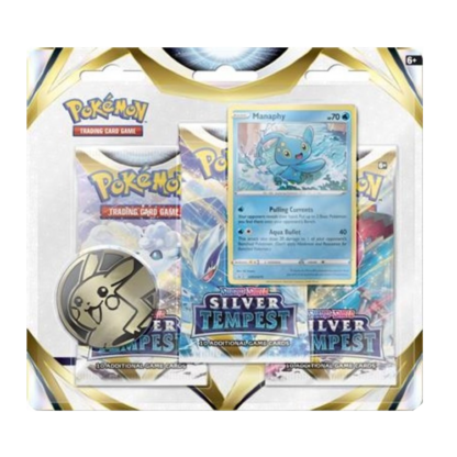Pokémon TCG: Silver Tempest 3-Pack Blister (Manaphy)
