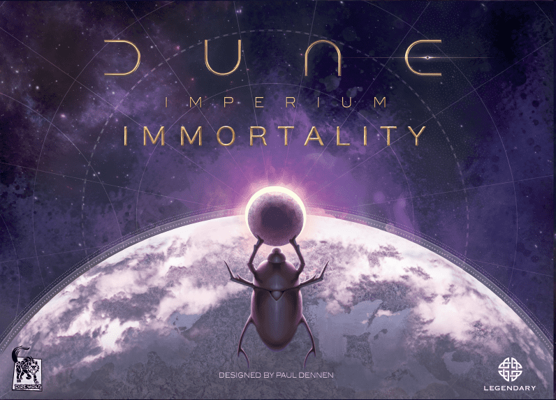 Dune: Imperium – Immortality, Dire Wolf, 2022 — front cover (image provided by the publisher)