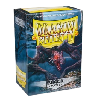 Dragon Shield Standard Sleeves - Black (100 Sleeves)