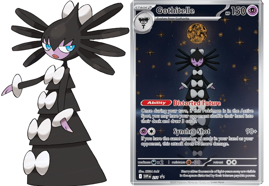 Tech Sticker Collection Gothitelle Pokemon